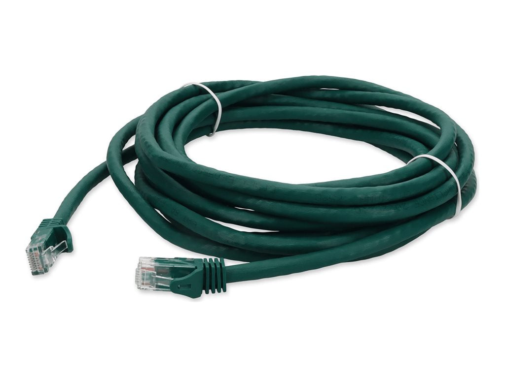 AddOn - Patch cable - RJ-45 (M) to RJ-45 (M) - 34 ft - UTP - CAT 6a - snagless - green