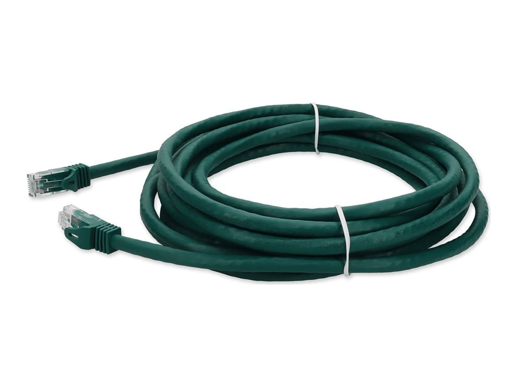 AddOn - Patch cable - RJ-45 (M) to RJ-45 (M) - 34 ft - UTP - CAT 6a - snagless - green