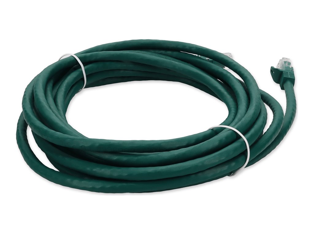 AddOn - Patch cable - RJ-45 (M) to RJ-45 (M) - 34 ft - UTP - CAT 6a - snagless - green