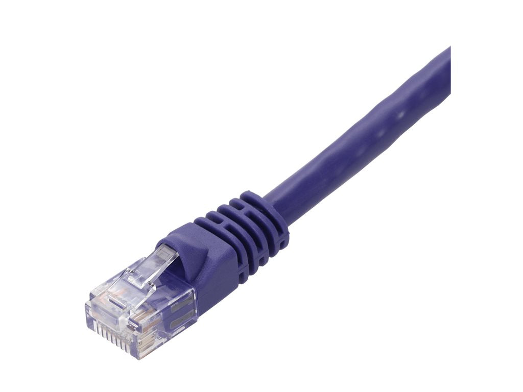 AddOn - Patch cable - RJ-45 (M) to RJ-45 (M) - 35 ft - UTP - CAT 6 - stranded, snagless, bubble boot - purple ADD-35FCAT6-PE