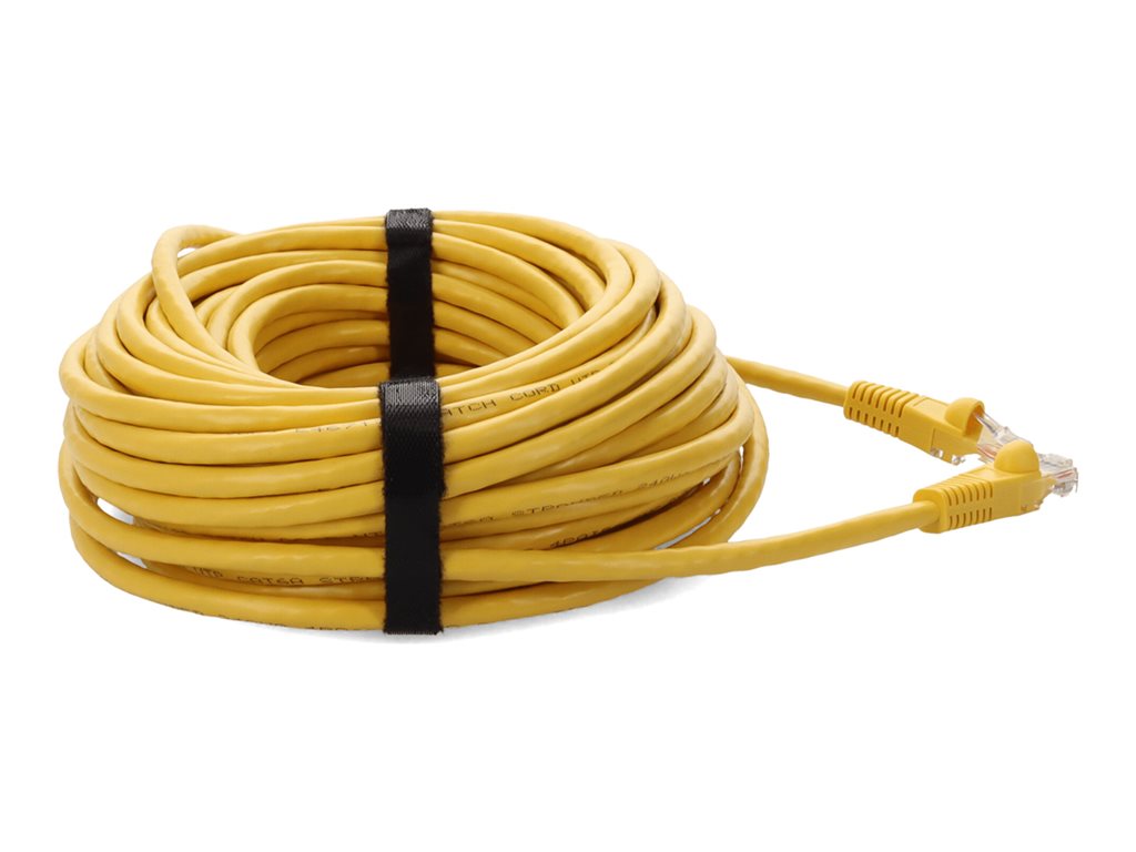 AddOn - Patch cable - RJ-45 (M) to RJ-45 (M) - 40 ft - UTP - CAT 6a - snagless - yellow