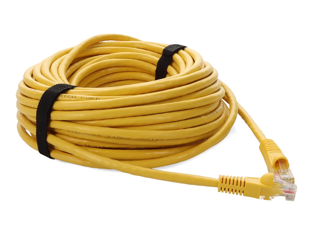 AddOn - Patch cable - RJ-45 (M) to RJ-45 (M) - 40 ft - UTP - CAT 6a - snagless - yellow