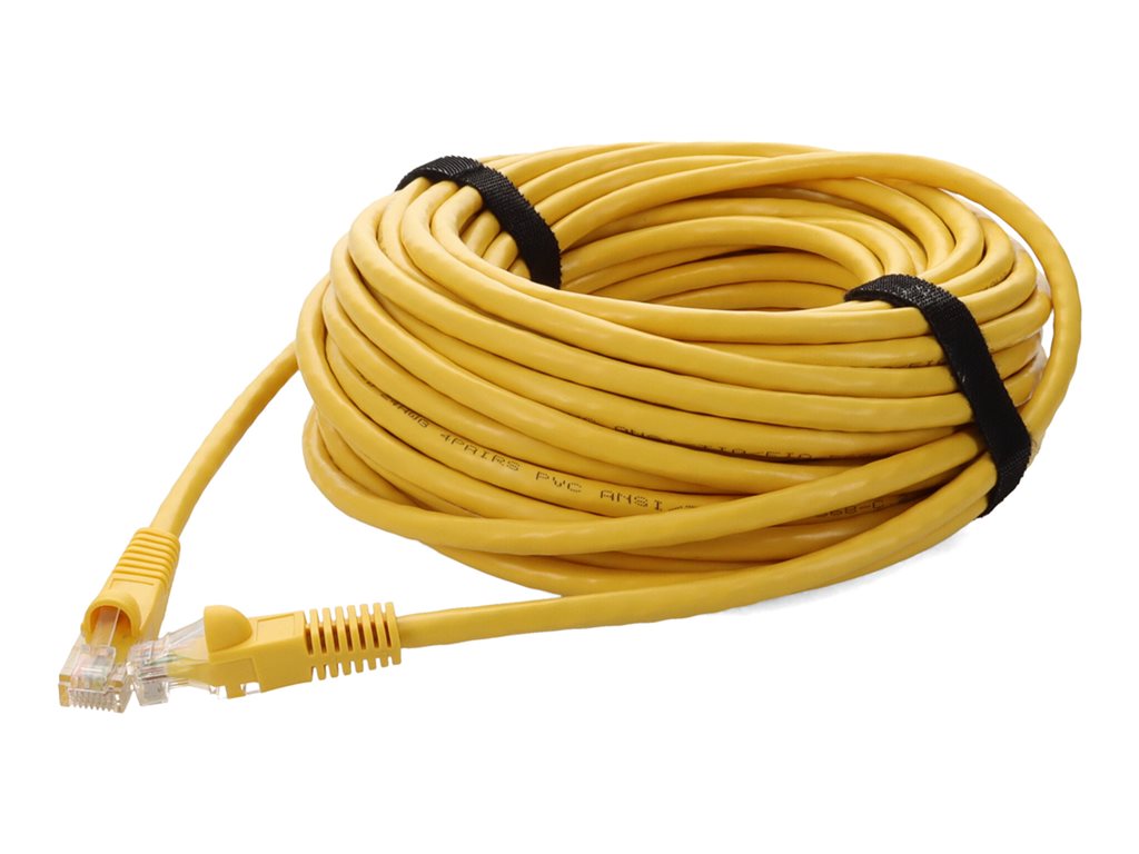 AddOn - Patch cable - RJ-45 (M) to RJ-45 (M) - 40 ft - UTP - CAT 6a - snagless - yellow