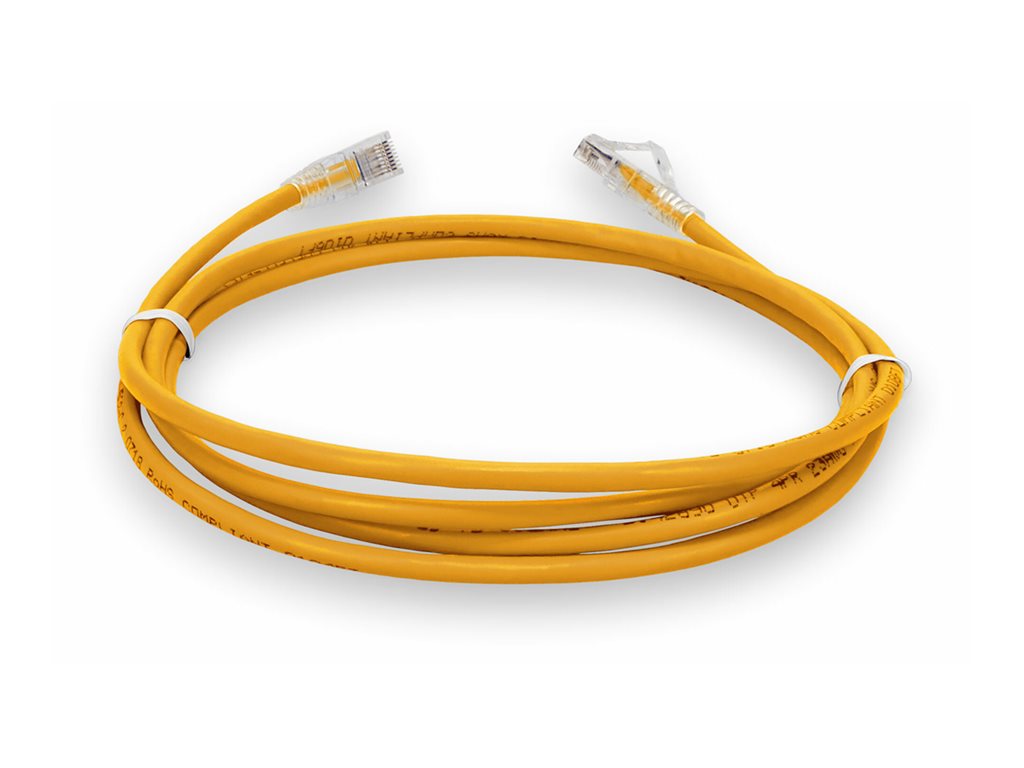 AddOn - Patch cable - RJ-45 (M) to RJ-45 (M) - 5 ft - UTP - CAT 6 - OFNP - plenum, snagless - yellow - for P/N: ADD-1000B-5TSW, ADD-5FCAT6P-YW