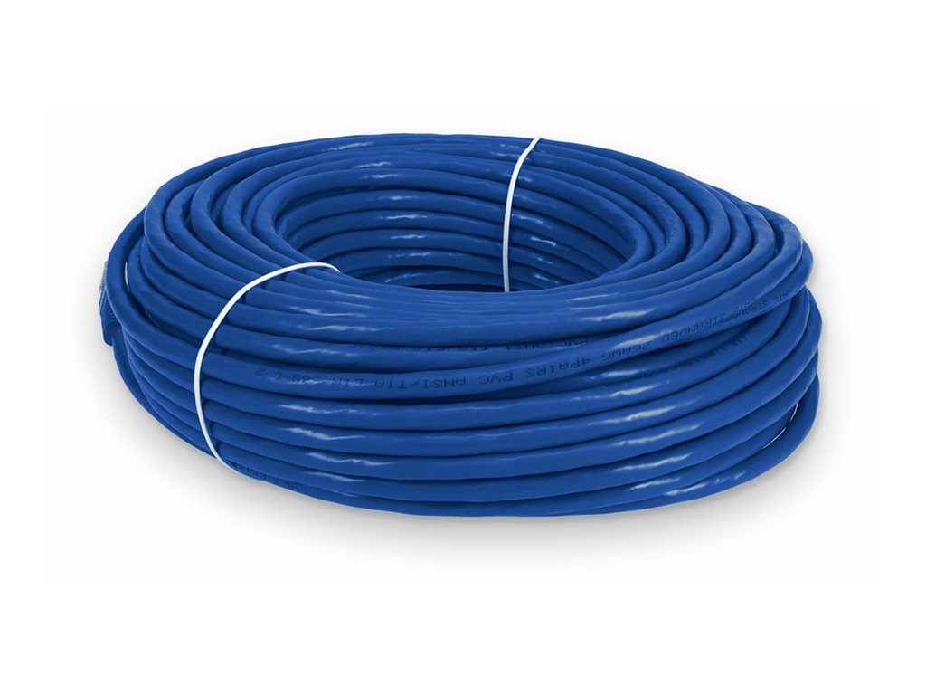 AddOn - Patch cable - RJ-45 (M) to RJ-45 (M) - 80 ft - STP - CAT 6 - snagless - blue