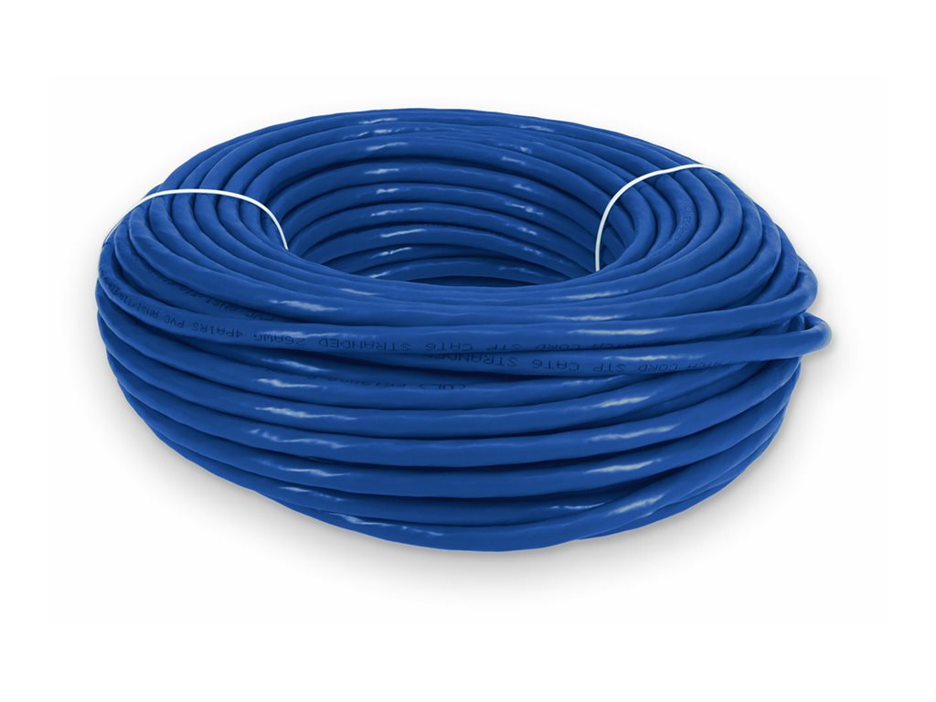 AddOn - Patch cable - RJ-45 (M) to RJ-45 (M) - 80 ft - STP - CAT 6 - snagless - blue