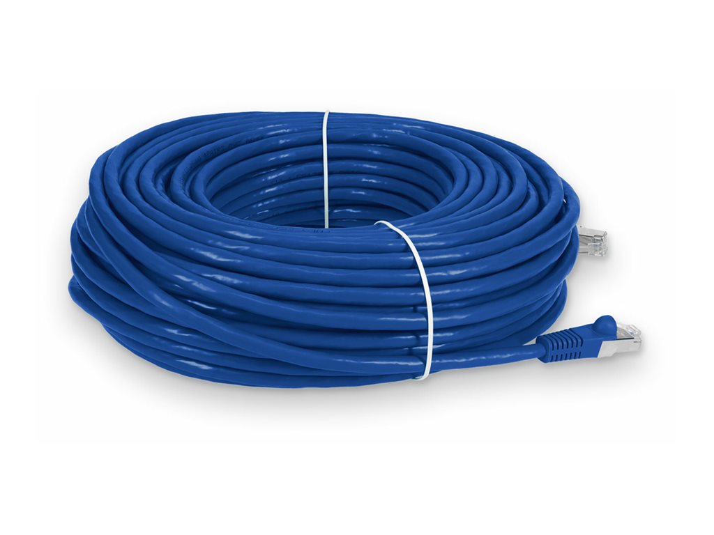 AddOn - Patch cable - RJ-45 (M) to RJ-45 (M) - 80 ft - STP - CAT 6 - snagless - blue