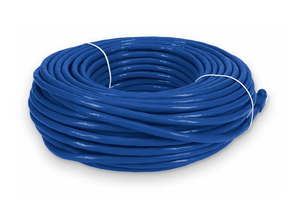 AddOn - Patch cable - RJ-45 (M) to RJ-45 (M) - 80 ft - STP - CAT 6 - snagless - blue