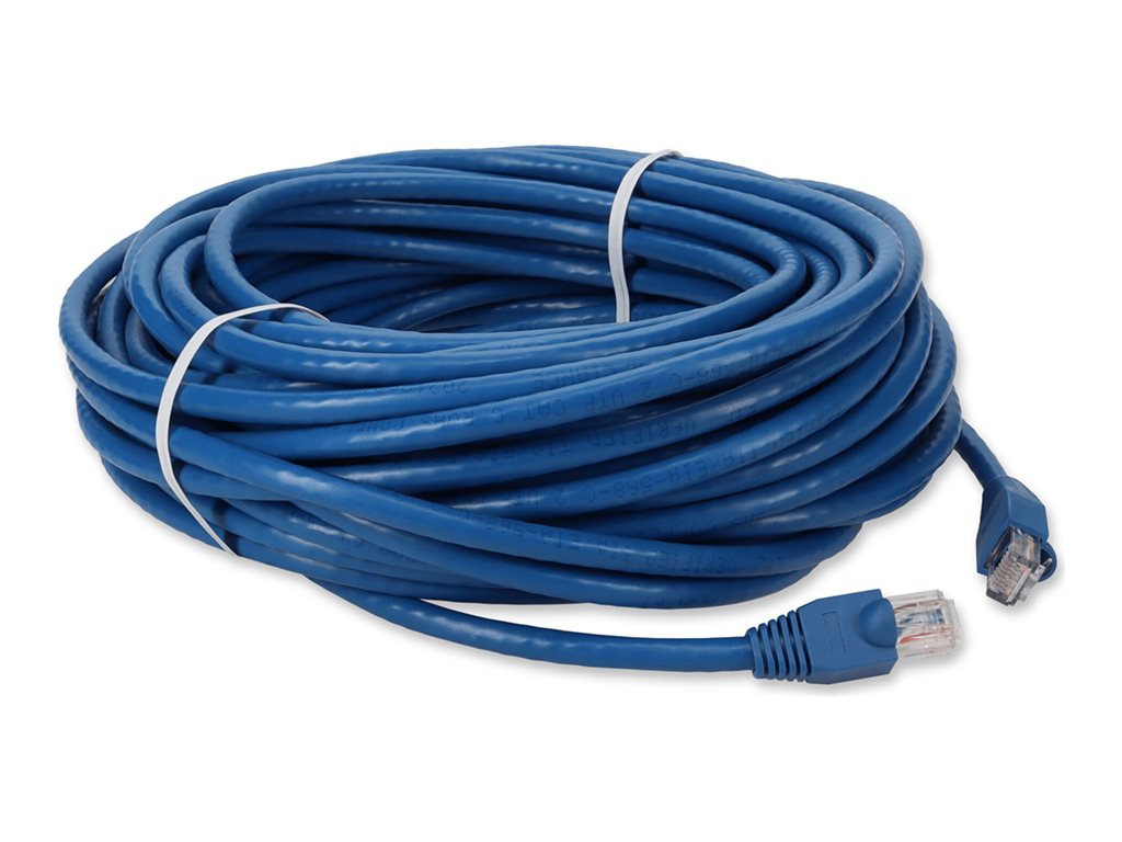 AddOn - Patch cable - RJ-45 (M) to RJ-45 (M) - 90 ft - UTP - CAT 6 - snagless - blue