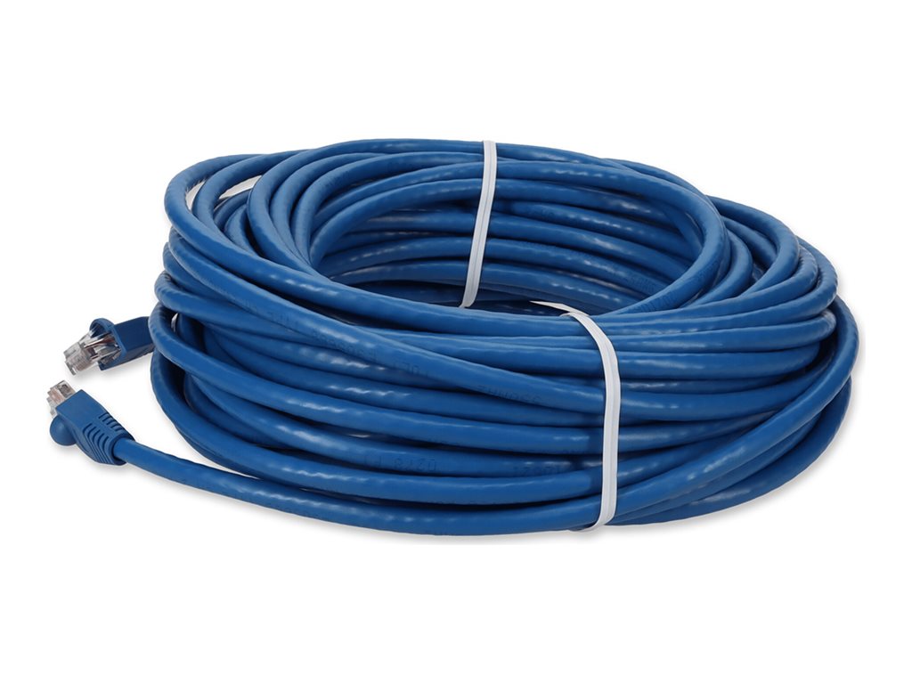 AddOn - Patch cable - RJ-45 (M) to RJ-45 (M) - 90 ft - UTP - CAT 6 - snagless - blue