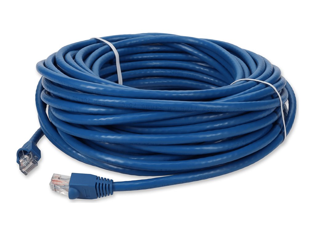 AddOn - Patch cable - RJ-45 (M) to RJ-45 (M) - 90 ft - UTP - CAT 6 - snagless - blue