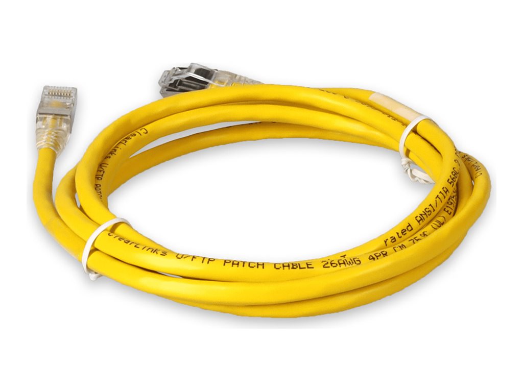 AddOn - Patch cable - RJ-45 (M) to RJ-45 (M) - 9.5 ft - STP - CAT 6a - yellow