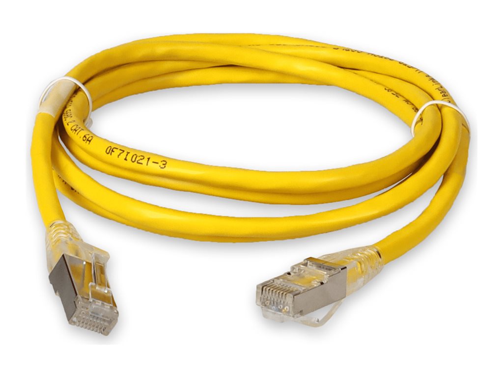 AddOn - Patch cable - RJ-45 (M) to RJ-45 (M) - 9.5 ft - STP - CAT 6a - yellow