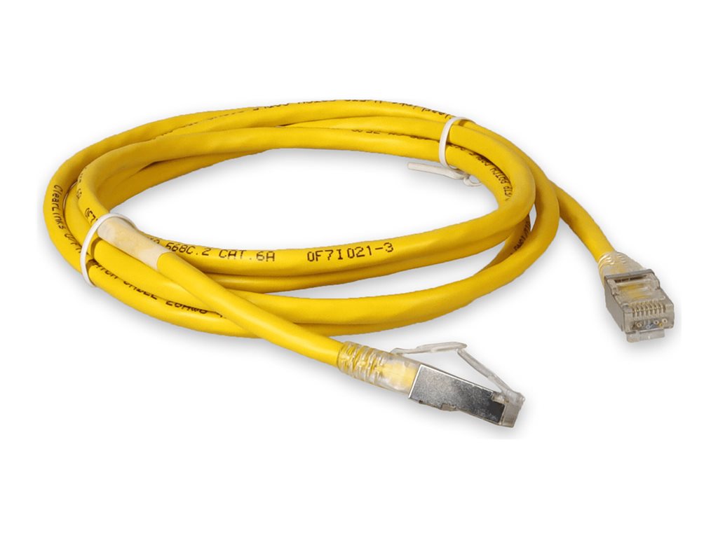 AddOn - Patch cable - RJ-45 (M) to RJ-45 (M) - 9.5 ft - STP - CAT 6a - yellow