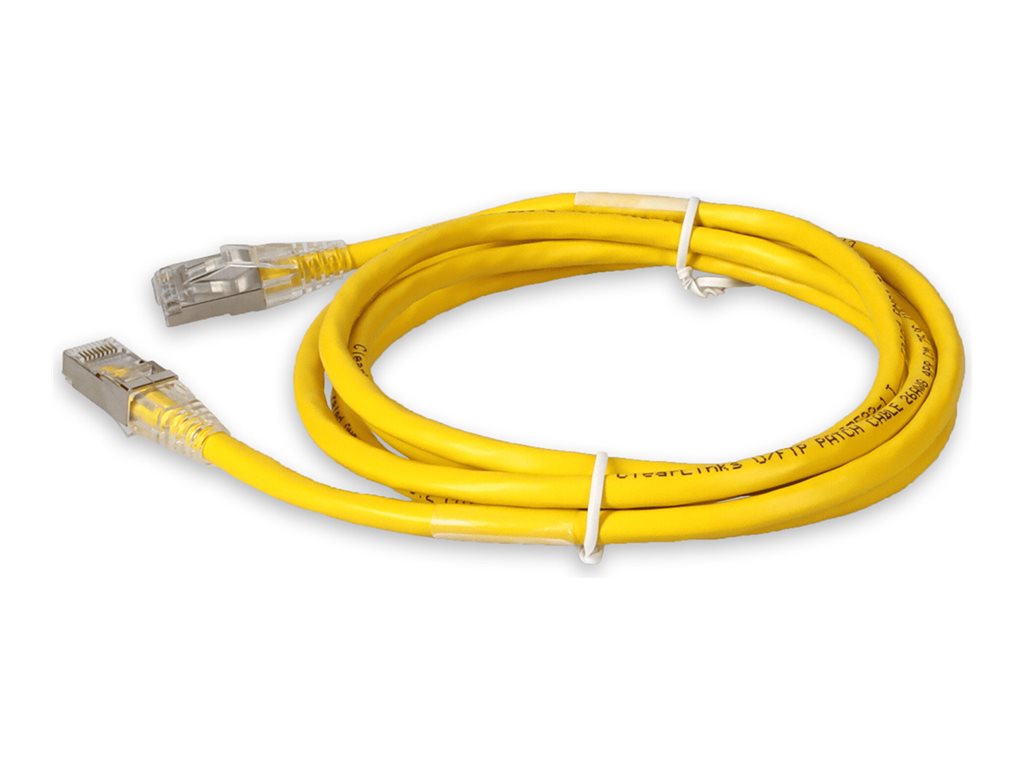 AddOn - Patch cable - RJ-45 (M) to RJ-45 (M) - 9.5 ft - STP - CAT 6a - yellow