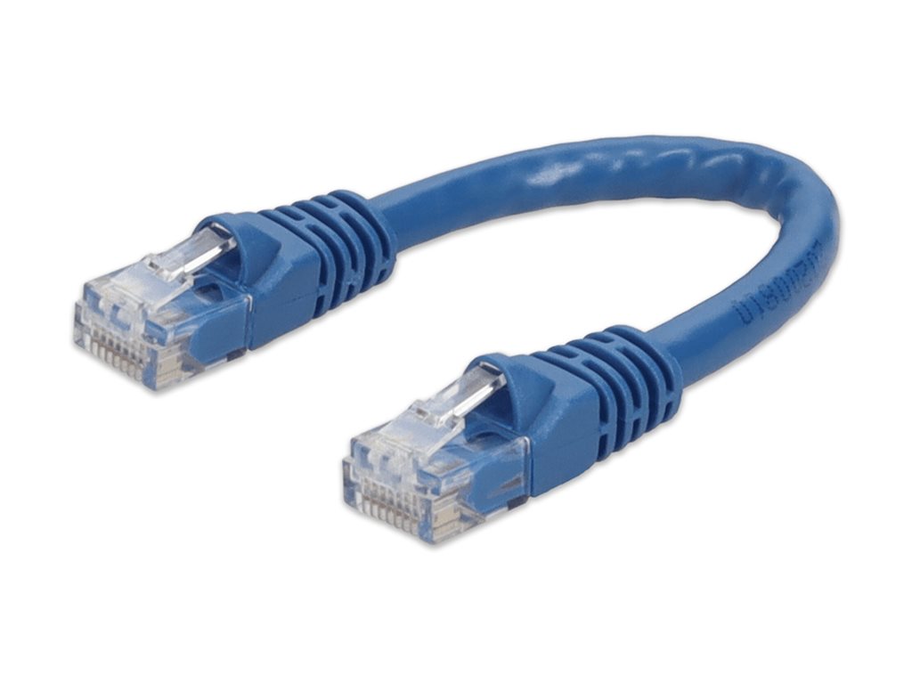 AddOn - Patch cable - RJ-45 (M) to RJ-45 (M) - 9.8 in - UTP - CAT 6 - snagless - blue