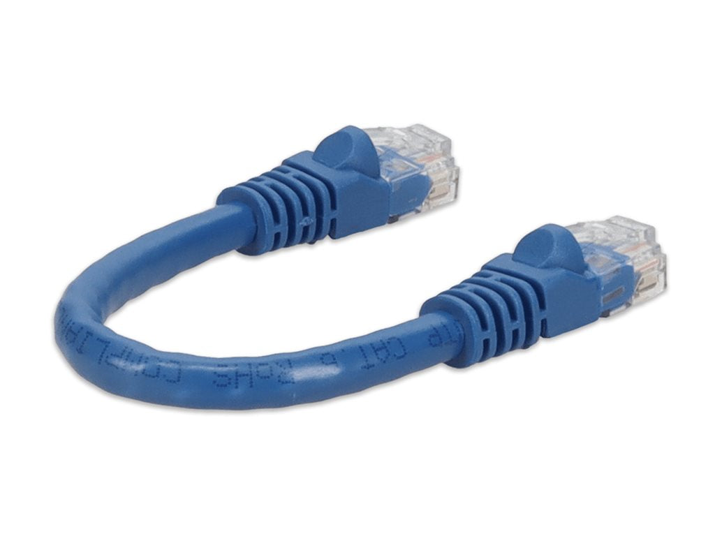 AddOn - Patch cable - RJ-45 (M) to RJ-45 (M) - 9.8 in - UTP - CAT 6 - snagless - blue