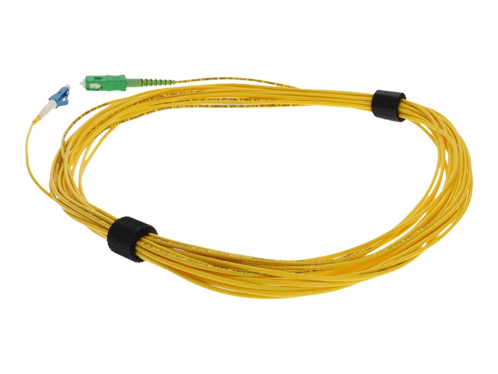 AddOn - Patch cable - SC/APC single-mode (M) to LC single-mode (M) - 1 m - fiber optic - simplex - 9 / 125 micron - OS1 - halogen-free ADD-ASC-LC-1MS9SMF