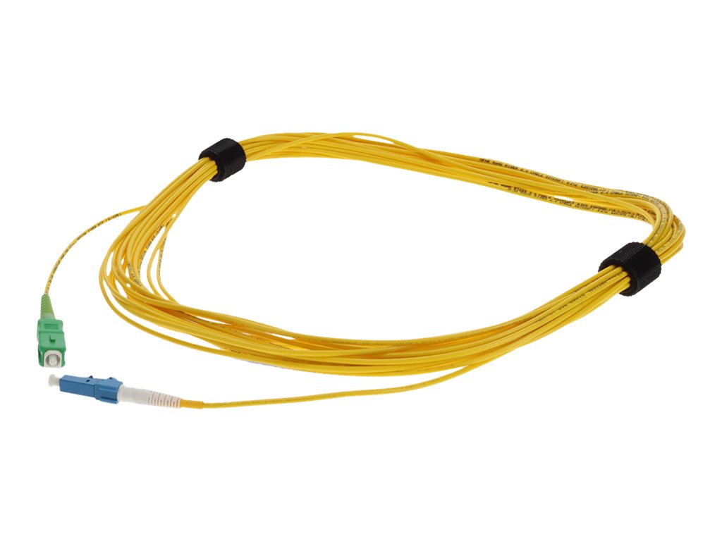 AddOn - Patch cable - SC/APC single-mode (M) to LC single-mode (M) - 1 m - fiber optic - simplex - 9 / 125 micron - OS1 - halogen-free ADD-ASC-LC-1MS9SMF