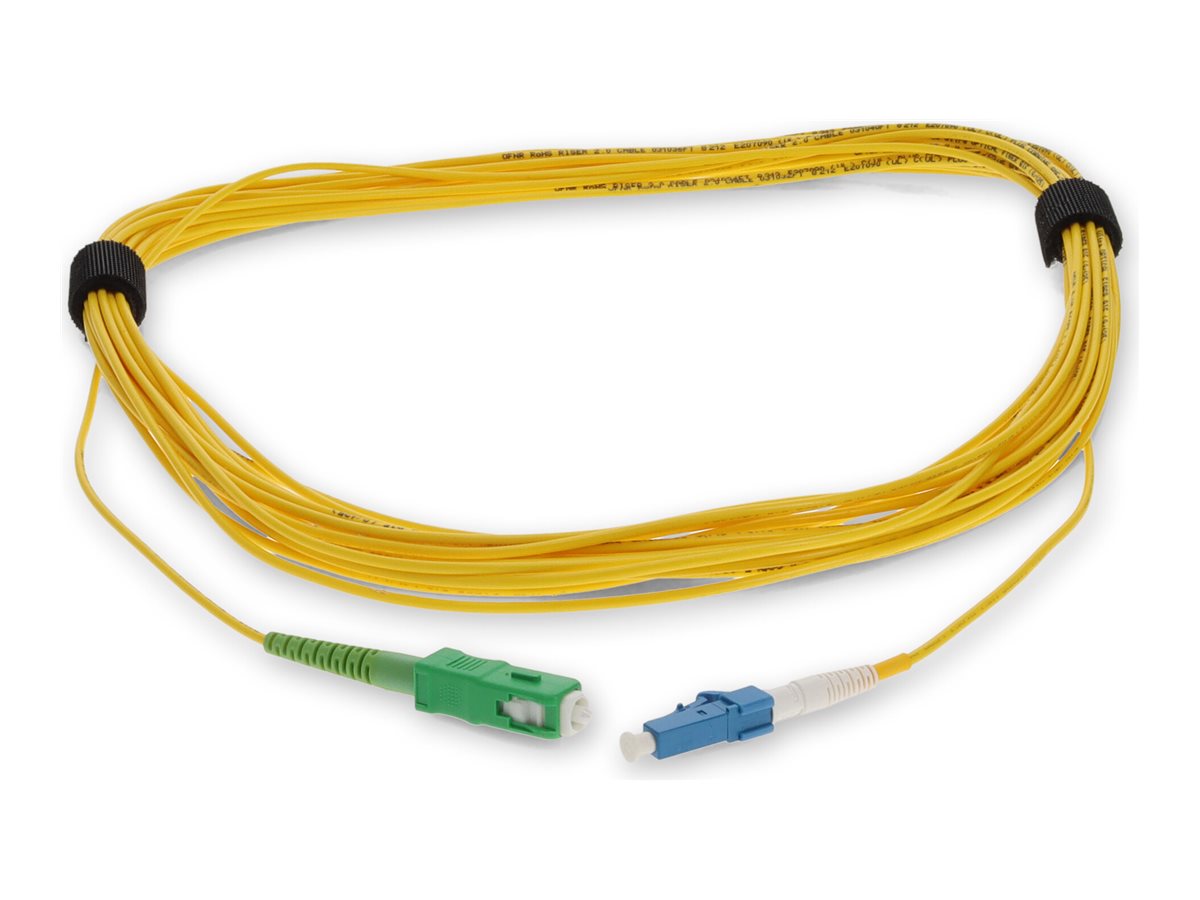 AddOn - Patch cable - SC/APC single-mode (M) to LC single-mode (M) - 1 m - fiber optic - simplex - 9 / 125 micron - OS1 - halogen-free ADD-ASC-LC-1MS9SMF