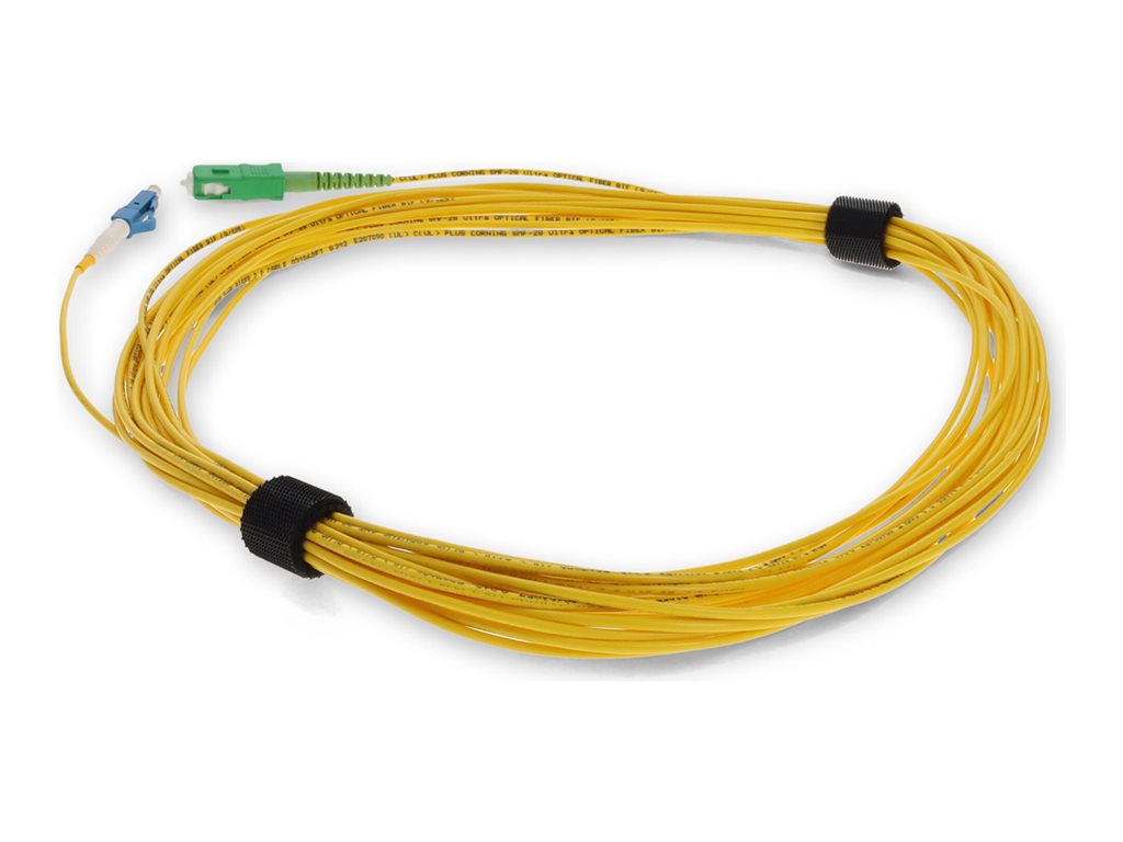 AddOn - Patch cable - SC/APC single-mode (M) to LC single-mode (M) - 5 m - fiber optic - simplex - 9 / 125 micron - OS1 - halogen-free ADD-ASC-LC-5MS9SMF