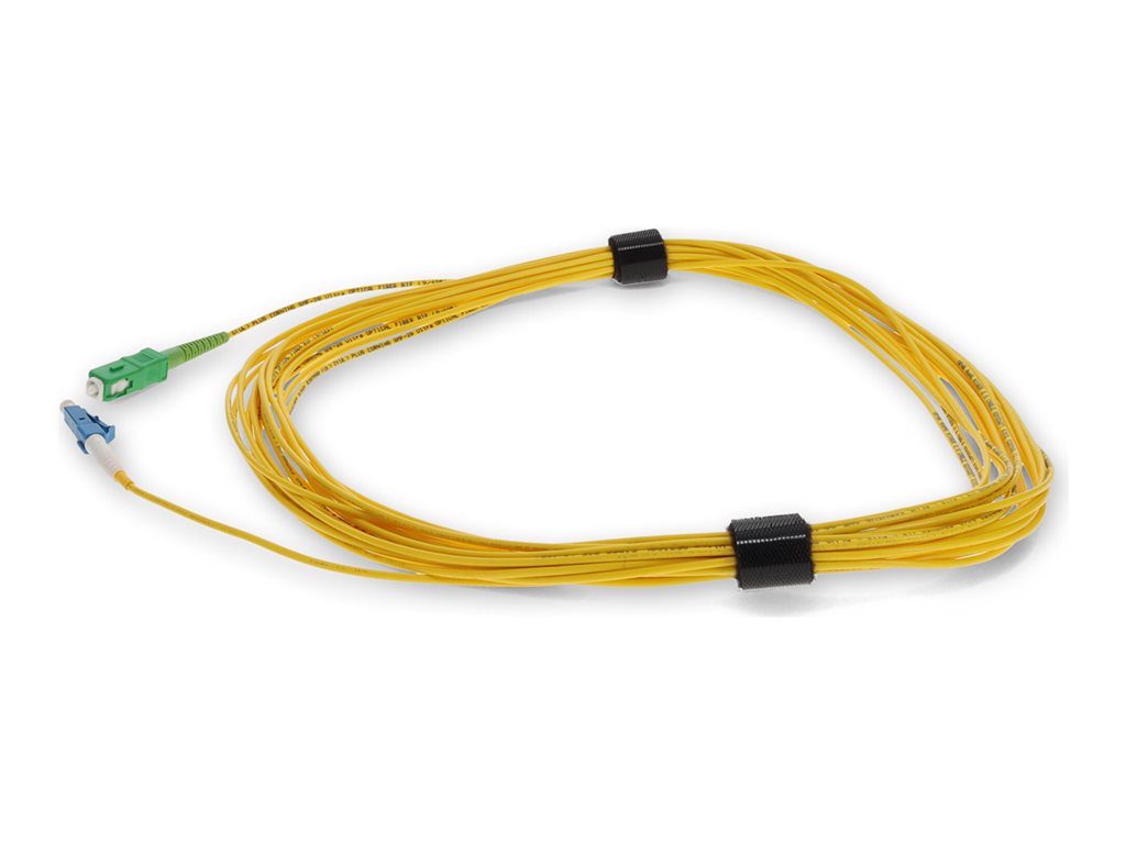 AddOn - Patch cable - SC/APC single-mode (M) to LC single-mode (M) - 5 m - fiber optic - simplex - 9 / 125 micron - OS1 - halogen-free ADD-ASC-LC-5MS9SMF
