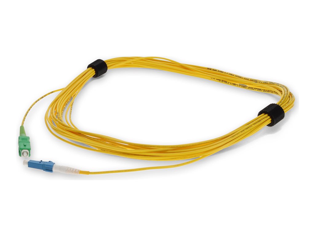 AddOn - Patch cable - SC/APC single-mode (M) to LC single-mode (M) - 5 m - fiber optic - simplex - 9 / 125 micron - OS1 - halogen-free ADD-ASC-LC-5MS9SMF