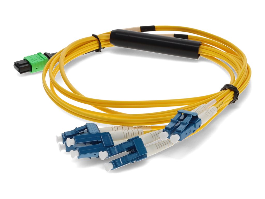 AddOn - Patch cable - TAA Compliant - MPO/UPC single-mode (F) to LC/UPC single-mode (M) - 3 m - fiber optic - 9 / 125