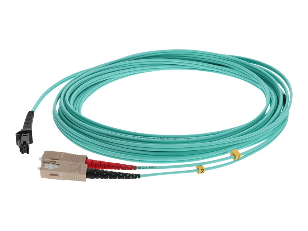 AddOn - Patch cable - TAA Compliant - MT-RJ/PC multi-mode (M) to SC/PC multi-mode (M) - 10 m - fiber optic - duplex - 50