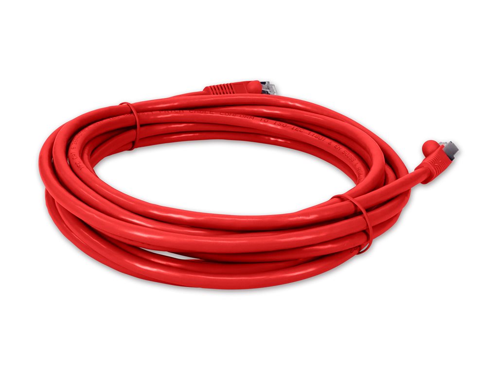 AddOn - Patch cable - TAA Compliant - RJ-45 (M) to RJ-45 (M) - 25 ft - STP - CAT 6 - red ADD-25FCAT6S-RD-TAA