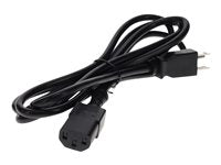 AddOn Power Extension Cord - 120 V AC, 230 V AC10 A - Black - 15 ft Cord Length - 1