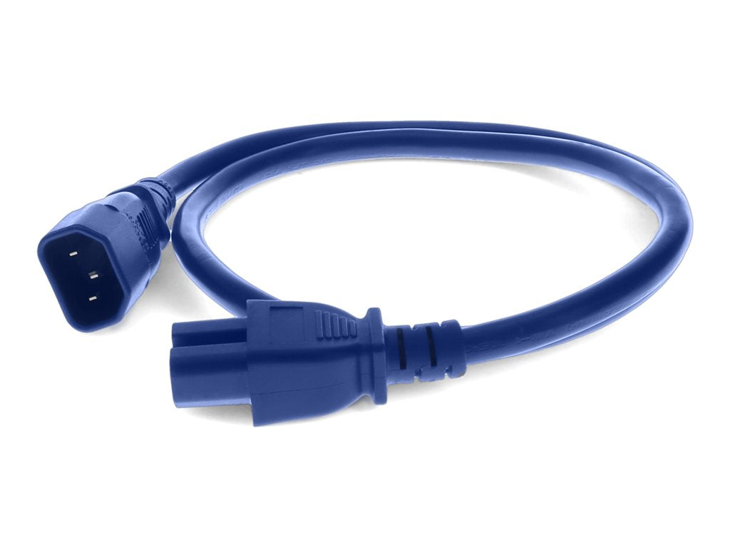 AddOn - Power cable - IEC 60320 C14 to IEC 60320 C15 - AC 100-250 V - 15 A - 5 ft - blue
