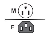 AddOn - Power cable - NEMA 5-15P (M) to power IEC 60320 C13 - AC 100-250 V - 10 A - 6 ft - black ADD-515P2C1316AWG6FT