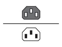 AddOn - Power extension cable - IEC 60320 C14 to power IEC 60320 C13 - AC 100-250 V - 2 ft