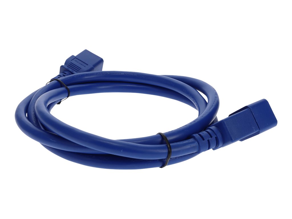 AddOn - Power extension cable - TAA Compliant - IEC 60320 C20 to IEC 60320 C19 - AC 100-250 V - 6 ft - blue