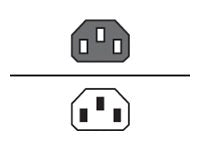 AddOn - Power extension cable - power IEC 60320 C13 to IEC 60320 C14 - 100-250 V - 10 A - 1 ft - black