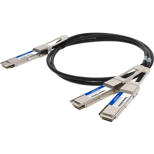 AddOn QSFP-DD/QSFP28 Network Cable QDD2QSFP28400CU2M-AO