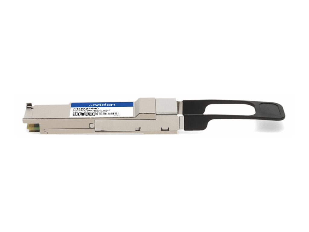 AddOn - QSFP+ transceiver module (equivalent to: Finisar FTL410QE4N) - 40GbE - 40GBASE-SR4 - MPO multi-mode - up to 492