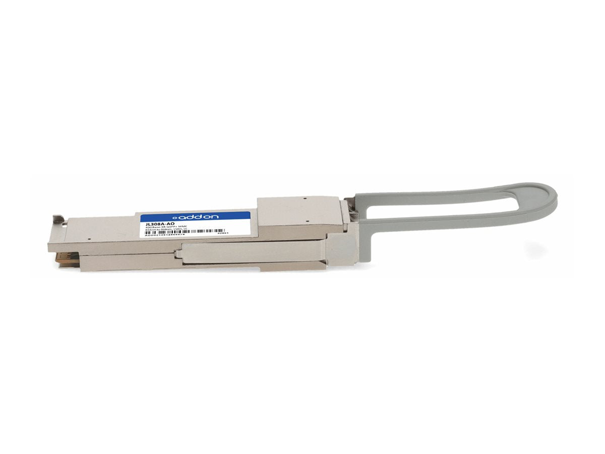 AddOn - QSFP+ transceiver module (equivalent to: HP JL308A) - 40GbE - 40GBASE-SR, 40GBase-BX - LC multi-mode - up to 492 ft - JL308A-AO