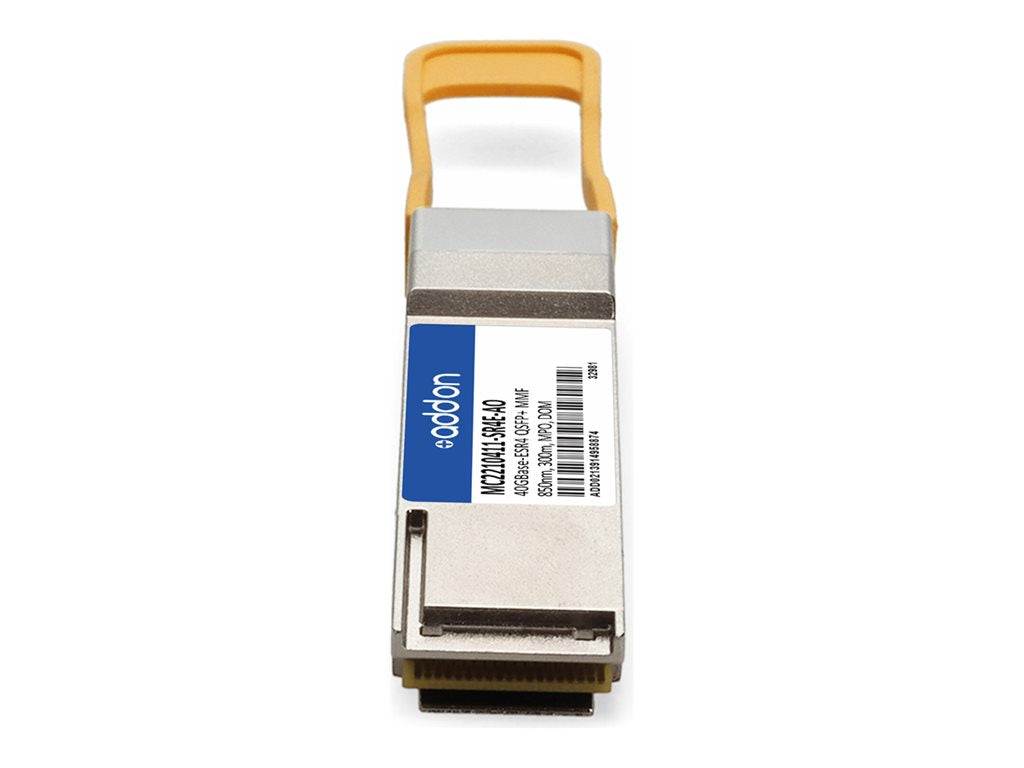 AddOn - QSFP+ transceiver module (equivalent to: Mellanox MC2210411-SR4E) - 40GbE - 40GBase-ESR4 - MPO - up to 984 ft -