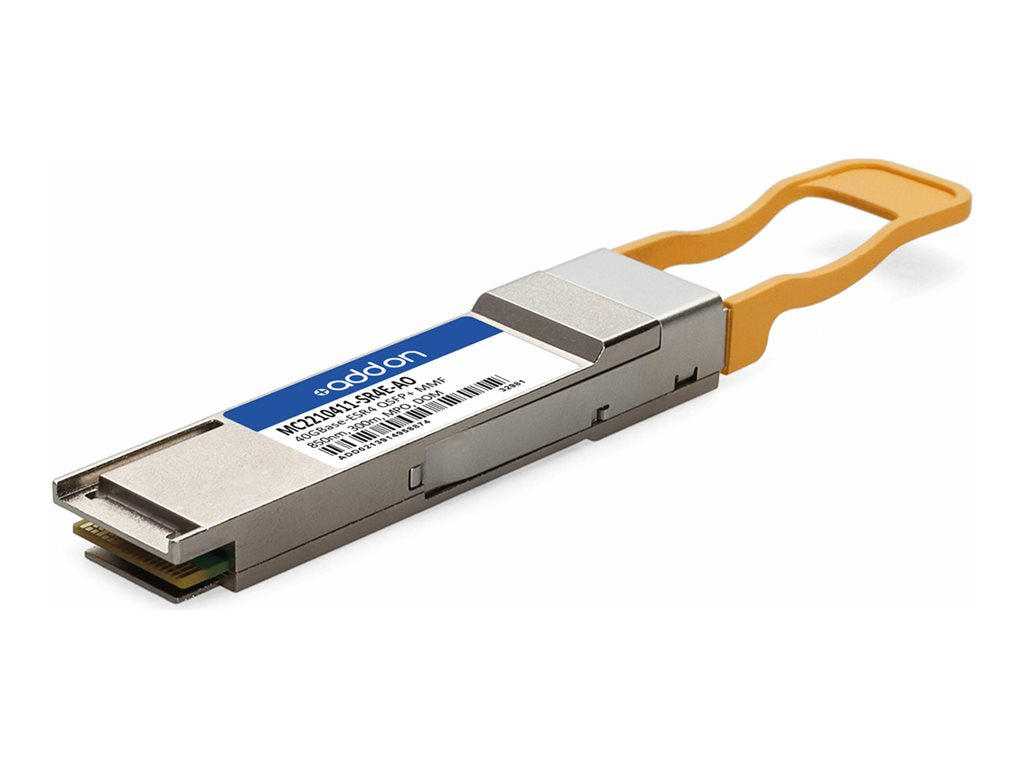AddOn - QSFP+ transceiver module (equivalent to: Mellanox MC2210411-SR4E) - 40GbE - 40GBase-ESR4 - MPO - up to 984 ft -