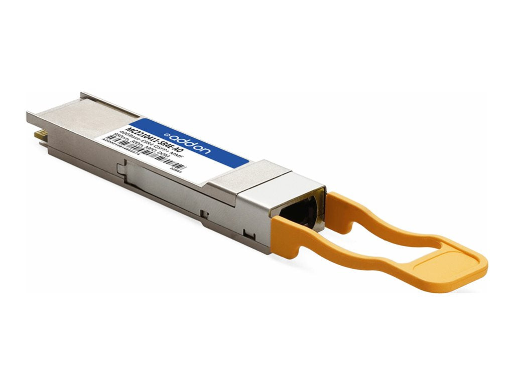 AddOn - QSFP+ transceiver module (equivalent to: Mellanox MC2210411-SR4E) - 40GbE - 40GBase-ESR4 - MPO - up to 984 ft -