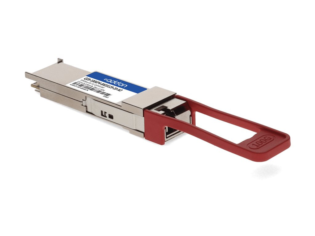 AddOn - QSFP28 transceiver module - 100GbE - 100GBase-BX - LC single-mode - up to 12.4 miles - 1331 (TX) / 1271 (RX) nm