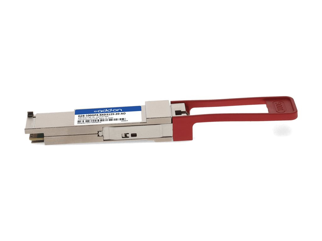 AddOn - QSFP28 transceiver module - 100GbE - 100GBase-BX - LC single-mode - up to 12.4 miles - 1331 (TX) / 1271 (RX) nm