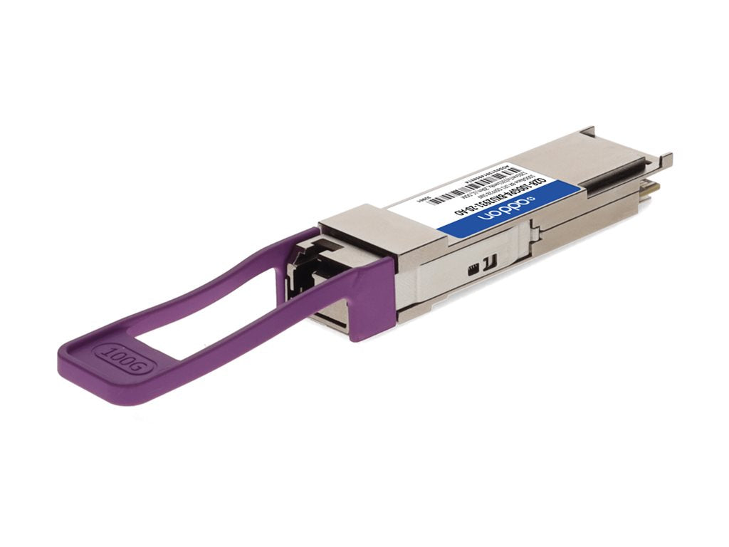 AddOn - QSFP28 transceiver module - 100GbE - 100GBase-BX LR1 - LC single-mode - up to 12.4 miles - 1291 (TX) / 1311 (RX)