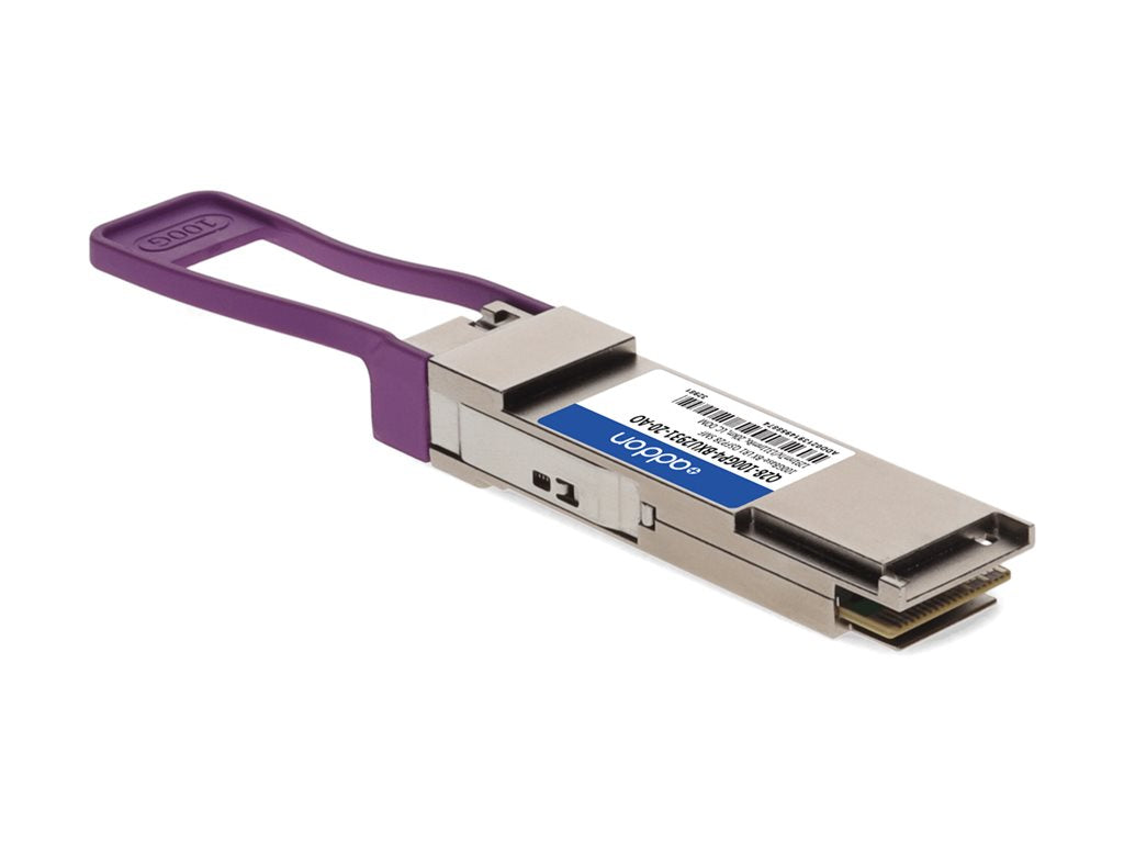 AddOn - QSFP28 transceiver module - 100GbE - 100GBase-BX LR1 - LC single-mode - up to 12.4 miles - 1291 (TX) / 1311 (RX) nm - Q28-100GP4-BXU2931-20-AO