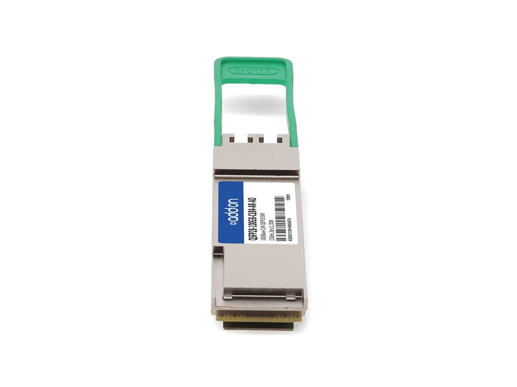 AddOn - QSFP28 transceiver module - 100GbE - 100GBase-CLR4 - LC single-mode - up to 1.2 miles - 1310 nm - TAA Compliant