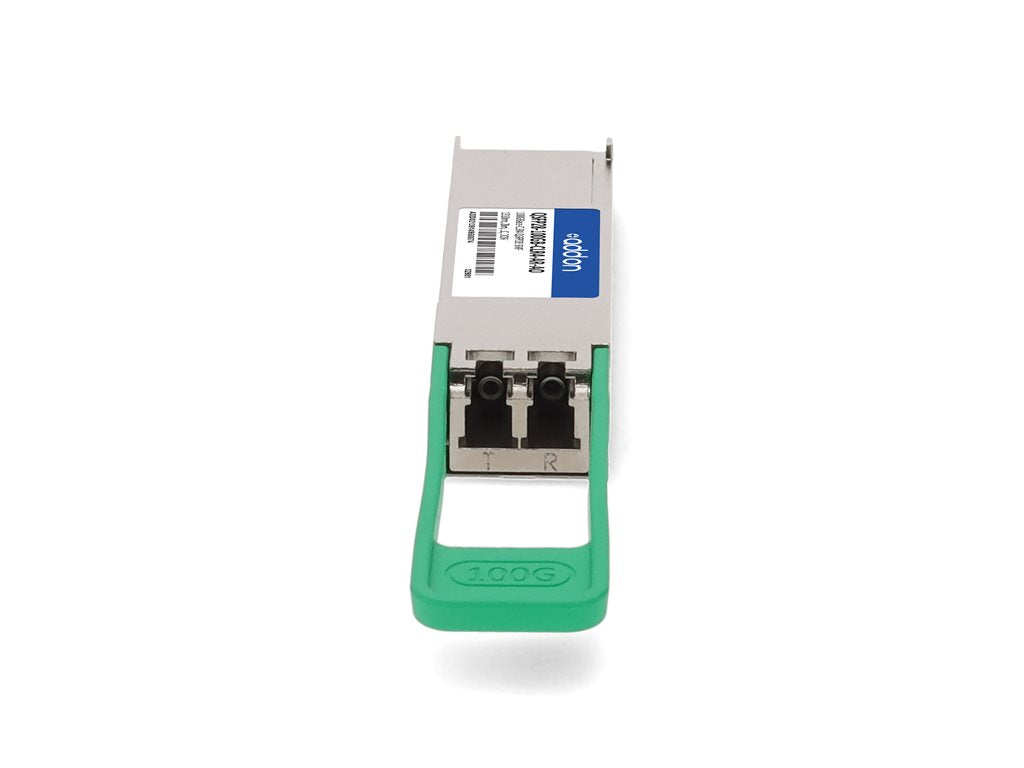 AddOn - QSFP28 transceiver module - 100GbE - 100GBase-CLR4 - LC single-mode - up to 1.2 miles - 1310 nm - TAA Compliant