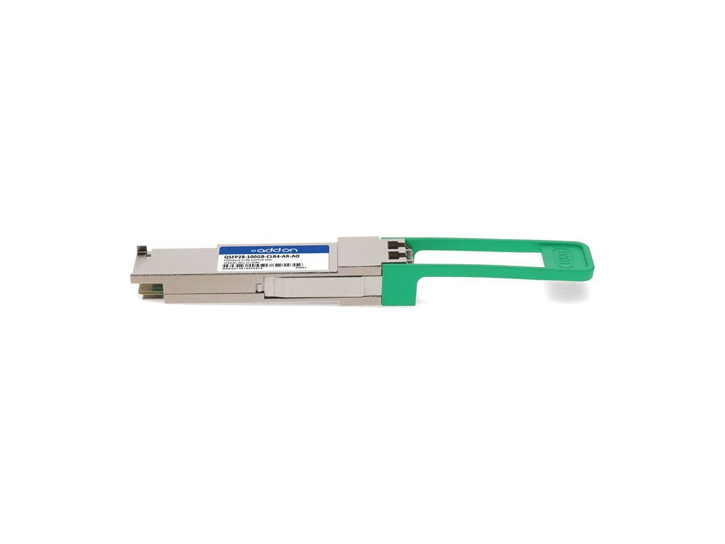 AddOn - QSFP28 transceiver module - 100GbE - 100GBase-CLR4 - LC single-mode - up to 1.2 miles - 1310 nm - TAA Compliant