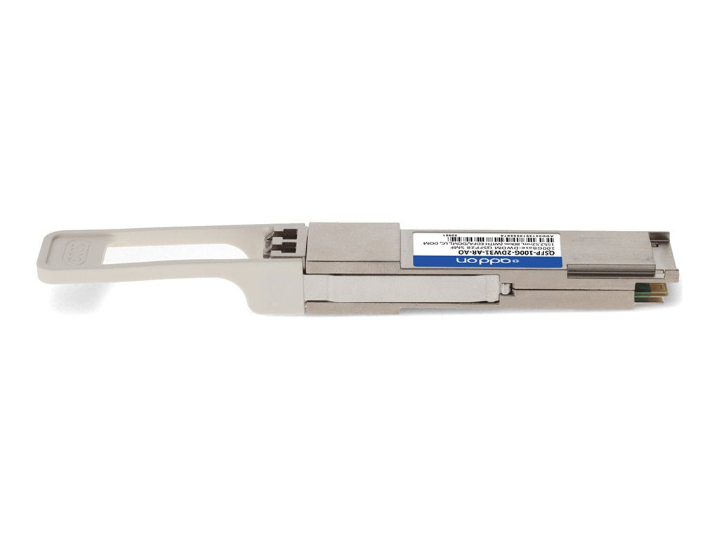 AddOn - QSFP28 transceiver module - 100GbE - 100GBase-DWDM - LC single-mode - up to 49.7 miles - channel: 31 - 1552.52